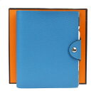 【中古】 美品 エルメス HERMES ユリス PM 手帳カバー アジェンダ ノート ライトブルー レザー □G刻印 保存箱付き 61MB229