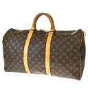 【中古】 ルイヴィトン LOUIS VUITTON キーポル 50 ボストンバッグ ハンド モノグラム レザー M41426 76MD896