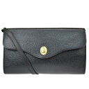 【中古】 外美品 クリスチャンディオール Christian Dior チェーン ショルダーバッグ クラッチ 2WAY ブラック レザー 35MI956