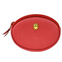 【中古】 中美品 クリスチャンディオール Christian Dior コインケース 小銭入れ 財布 レッド レザー 01MS395