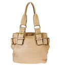 【中古】 ヴィヴィアン・ウエストウッド(Vivienne Westwood) レザー ショルダーバッグ ベージュ 08FA171