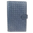 【中古】 ボッテガ・ヴェネタ(Bottega Veneta) イントレチャート 手帳 グレー 04GC373