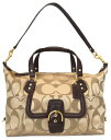 【値下げ】新品同様 コーチ 2WAY ショルダーバッグ トートバッグ ハンドバッグ シグネチャー ベージュ レディース COACH 【中古】
