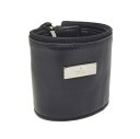 新品同様 グッチ ブレスレット 039 1669 レザー製 コインケース 小銭入れ ブラック プレート付 黒 小物入れ メンズ レディース アクセサリー 財布 レザーブレス 男女兼用 GUCCI 【中古】