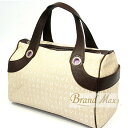 【BrandMax】ブルガリ/ロゴマニア/ミニボストン/ベージュ/22745【BVLGARI】未使用展示品☆彡