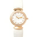 ブルガリ/BVLGARI/750PG/ディーヴァドリーム/クォーツ/DVP30WGDL/レディース 時計/ダイヤベゼル/革ベルト【中古】