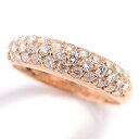 ヴァンクリーフ&アーペル Van Cleef & Arpels イヴ パヴェダイヤリング D0.75ct 12.5号 K18PG ピンクゴールド【中古】