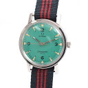 オメガ/OMEGA/シーマスター600/アンティーク/手巻き/メンズ/社外ナイロンベルト/ターコイズ文字盤/AB級品