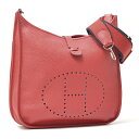 エルメス HERMES エブリン3 GM トリヨンクレマンス アマゾン レディース ショルダーバッグ □JO刻 レッド【中古】