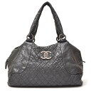 シャネル CHANEL ココマーク ボストンバッグ 非売品 レザー ブラック 【中古】