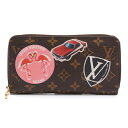 ルイヴィトン Louis Vuitton モノグラム M62149 ジッピーウォレット ワールドツアー レディース【中古】