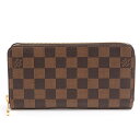 ルイヴィトン Louis Vuitton ダミエ ジッピーウォレット ラウンドファスナー長財布 レディース メンズ N41661【中古】