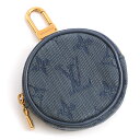 ルイヴィトン Louis Vuitton ラウンドポーチ モノグラムデニム コインケース レディース メンズ デニムブルー M68290【未使用展示品】