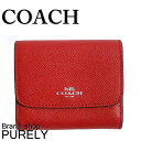 コーチ COACH 財布 折りたたみ財布 レディース アウトレット レザー クロスグレインレザー アコーディオン カードケース F54843 SVBRD 赤 コーチ COACH レディース WWW