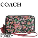 コーチ COACH 財布 レディース アウトレット フローラル プリント ダブル ジップ フォン ウォレット 折り財布 F57961 SVPMC ピンクマルチ コーチ COACH レディース WWW