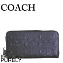 コーチ COACH 財布 長財布 メンズ アウトレット レザー シグネチャー ラウンドファスナー ウォレット F58113 BHP ミッドナイトネイビー コーチ COACH メンズ MMM