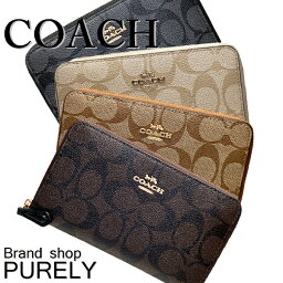 コーチ 財布 レディース COACH 二つ折り財布 シグネチャー ミディアム ジップ アラウンド ウォレット F88913 コーチ COACH レディース WWW