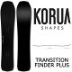 KORUA shapes / コルアシェイプス TRANSITION FINDER+ トランジションファインダープラス メンズ スノーボード パウダー カービング 板 2023 予約商...