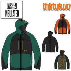 22-23 THIRTYTWO/T[eB[c[ LASHED INSULATED jacket Y fB[X hWPbg Xm[{[hEFA Xm[EFA[ 2023 \񏤕i