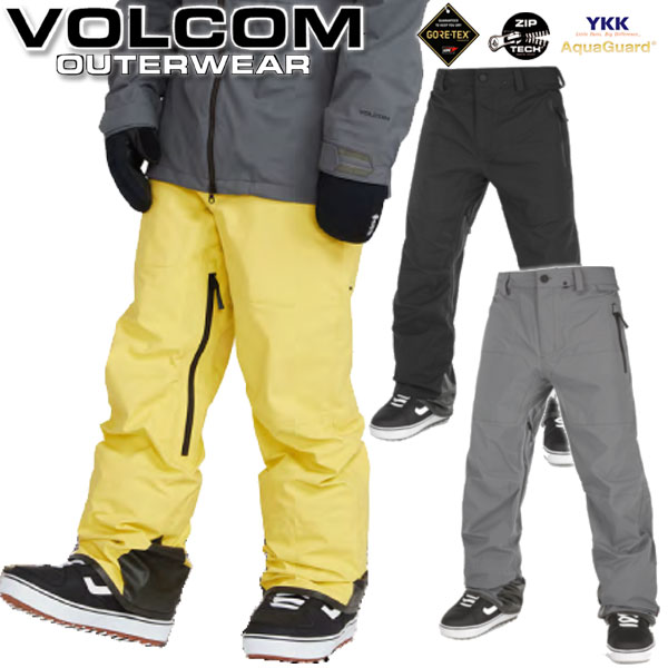 即出荷 22-23 VOLCOM/ボルコム GUIDE GORE-TEX pant メンズ レディース 防水<strong>ゴアテックス</strong><strong>パンツ</strong> スノーボードウェア スノーウェアー 2023 型落ち