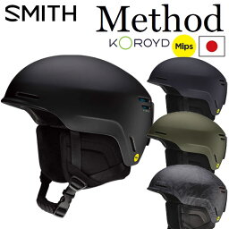 SMITH/<strong>スミス</strong> METHOD メソッド <strong>ヘルメット</strong> <strong>アジアンフィット</strong> ASIAFIT ミップス MIPS コロイド KOROYD メンズ レディース スノーボード スキー