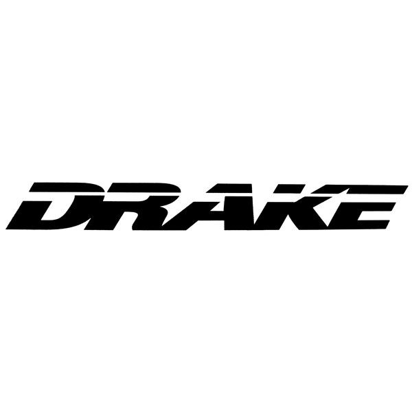 DRAKE / ドレイク 【LOGO L】 【BLACK】 ステッカー スノーボード ダイカット 切り抜き 【メール便対応】