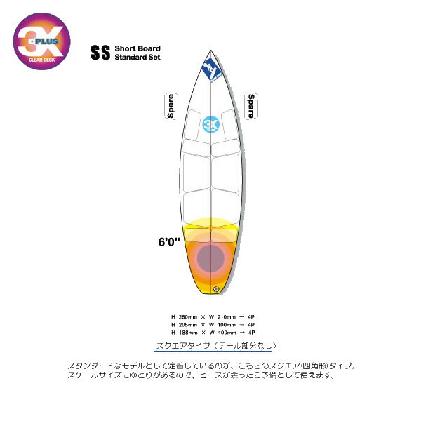 デッキパッド クリアデッキ 3X＋PLUS CLEAR DECK / スリーエックスクリア…...:auc-breakout:10008195