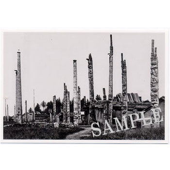 カナダ先住民インディアン雑貨/写真ポストカード[TOTEM POLES/トーテムポール]【マラソン201207_生活】