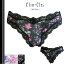 在庫SALE!再値下げ【◆メール便送料無料◆】【Clin-Cle】リバーサイド タンガショーツ(花柄)Tバック Mサイズ #0544 日本製