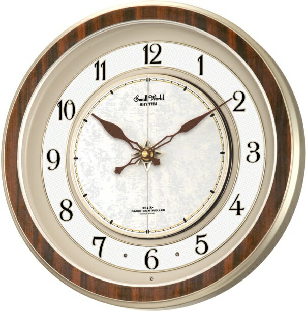 【からくり時計】スモールワールド　パルタージュM470N電波時計　4MN470RA23　リズム時計　掛け時計