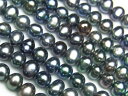 BELLPIERI▼淡水真珠 シルバーブルーケシパール ポテト 3〜4mm