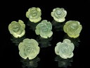 BELLPIERI▼【粒販売】プレナイト 薔薇彫刻 10mm...