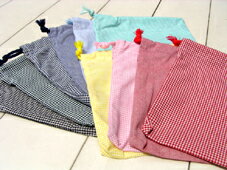 片絞り巾着袋/サイズも色も選べる3枚セット...:auc-cottonnina:10000032