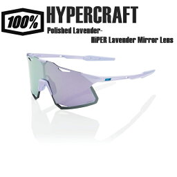 <strong>100%</strong> ワンハンドレッド HYPERCRAFT Polished Lavender-HiPER Lavender Mirror Lens <strong>ハイパークラフト</strong> サングラス スポーツサングラス 自転車 野球