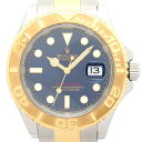 ROLEX ロレックス ヨットマスター 16623 ブルー ダイヤル 文字盤 自動巻 オートマチック 43mm SSステンレススチール YG イエローゴールド メンズ カレンダー【大黒屋質店出品】【中古】【送料無料】