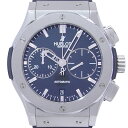 HUBLOT ウブロ クラシック フュージョン チタニウム 521.NX.1170.RX ブラック ダイヤル 文字盤 オートマチック 自動巻 42mm SS ステンレススチール ラバー メンズ クロノグラフ シースルーバック 裏スケ【大黒屋質店出品】【中古】【送料無料】