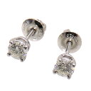【銀座店】 ティファニー Pt950 0.28ct 0.27ct スタッド ダイヤモンド レディース ピアス Pt950プラチナ DH63427【大黒屋質店出品】 【中古】【送料無料】【店頭受取対応商品】