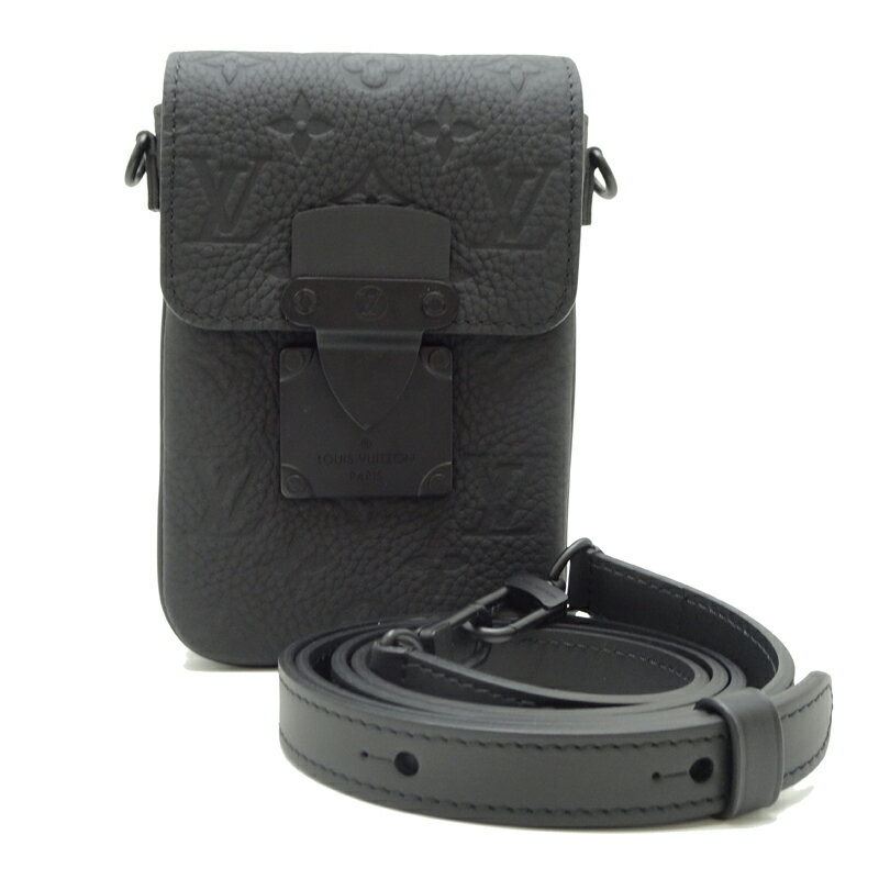 【銀座店】 ルイ・ヴィトン Sロック ヴェルティカル・ウェアラブル ウォレット レディース・メンズ ショルダーバッグ M81524 トリヨン ノワール（ ブラック ） DH89018【大黒屋質店出品】 【中古】【送料無料】【店頭受取対応商品】