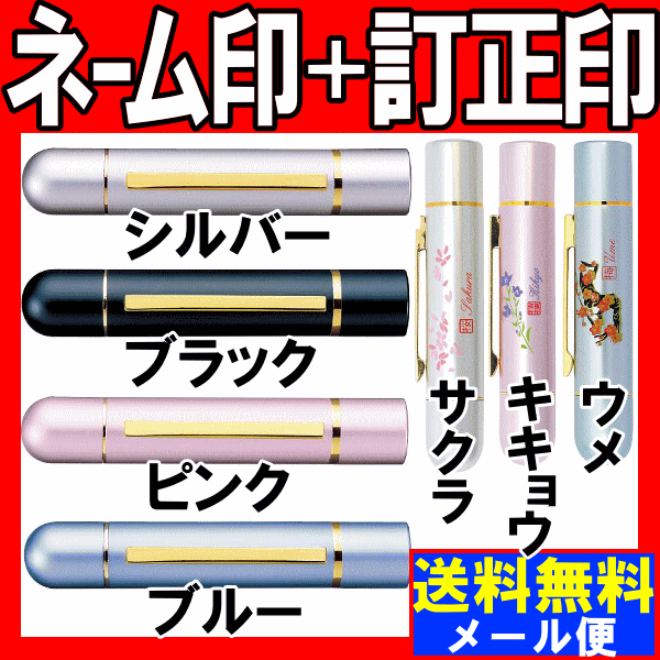 【送料無料 メール便】ネーム印 訂正印 シャチハタ タイプ ツインGT 印鑑 浸透印 はんこ ハンコ 文房具 事務用品 ネーム9 ナース 看護士 人気 ペアネーム スタンプ おしゃれ 9mm 5mm