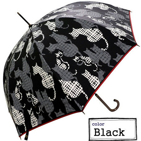 傘 レディース 雨傘 晴雨兼用 ねこ柄 ジャンプ傘 UV99%カット ファッション雑貨 日傘 女性用...:auc-disc24market:14084380