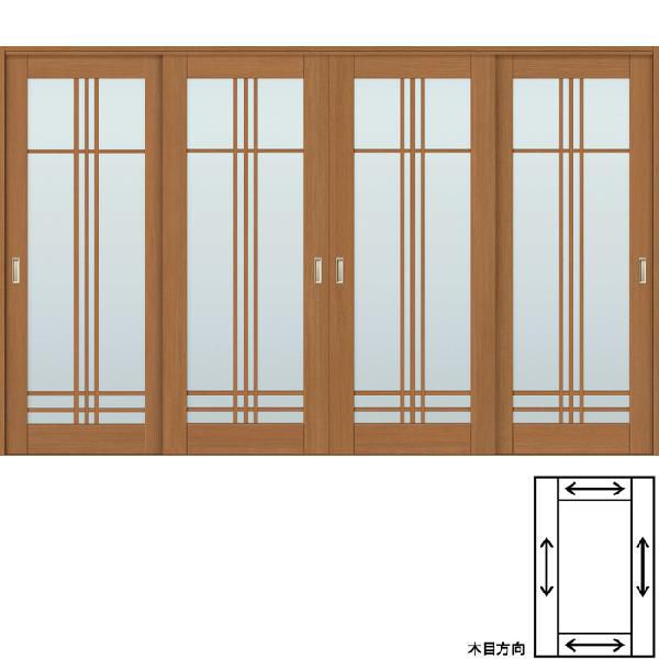 引違い戸 4枚建 Vレール方式 WHF-CK9 ノンケーシング 錠なし 3220[リクシル…...:auc-dream-diy:10045027