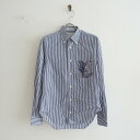 インディビジュアライズドシャツ INDIVIDUALIZED SHIRTS ポケット切替ストライプボタンダウンシャツ 13・1/2・30【中古】【41G02】【高価買取中】