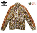 【Jeremy Scott】×【adidas originals】ジェレミースコット×アディダスオリジナルス コラボ トラックトップ ジャージ ジャケット メンズ 豹柄 サイズM【中古】