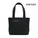 【PRADA SPORT】 プラダスポーツ ジャージナイロン×レザー トートバッグ ブラック 黒 ハンドバッグ イタリア製 ON0761【中古】