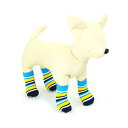【xiboer】 ペット用ソックス4足セット 【border blue desing】 Pet Socks Collection