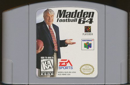 N64 Madden Football64 海外版 （ソフトのみ・変換機必要）【中古】