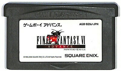 GBA ファイナルファンタジー6 前面シールに変色あり（ソフトのみ）【中古】