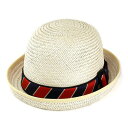 ニューエラ ハット 帽子 ストローハット 春夏 BOWLER STRAW e0000637 ボーラーハット レジメンタルストライプ(ストロー ボーラー帽 麦わらハット 麦わら帽子 40代 50代 60代 70代 ファッション 山高帽 ダンス ニューエラー new era ダービーハット ダンス 衣装 ブランド)
