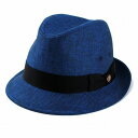 新作 ボルサリーノ/カラー中折れハット/深みのあるビビッドカラー borsalino ハット メンズ レディース 帽子/ファッションのポイントに/紺 ネイビー(ぼうし サマーハット 通販 紳士帽子 婦人帽子 女性 男性 中折れ帽子 麻100% 56cm 58cm 60cm 62cm 春夏 春物 母の日 中折れ)