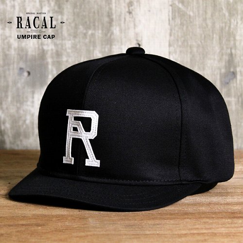 Racal【ラカル】 キャップ メンズ レディース オールシーズン アンパイヤキャップ コットンツイル素材 ラカルロゴ ブラック 【帽子】【ハット 】【キャップ 】【ニット帽】 【春夏】 【セレクトショップ 】 【楽ギフ_包装】